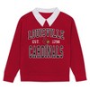 NCAA Louisville Cardinals Girls' Collared Fleece Sweatshirt - 2 of 3