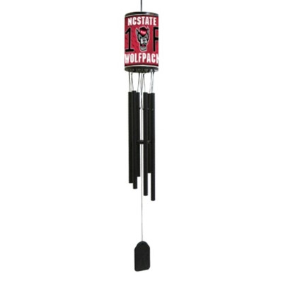 NCAA Wind Chime, #1 Fan with Team Logo - North Carolina Wolf Pack