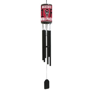 NCAA Wind Chime, #1 Fan with Team Logo - North Carolina Wolf Pack - 1 of 2