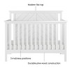 Child Craft Hampton Flat 4-in-1 Convertible Crib, Converts to Day Bed, Toddler & Full Size Bed, 3 Mattress Positions, Baby Safe Finish (Matte White) - 3 of 4