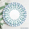 Corelle 8.5" 6pk Global Northern Pines Lunch Plate: Abstract Blue Vitrelle Salad Plates, Dishwasher-Safe, Service for 6 - 2 of 4