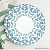 Corelle 8.5" 6pk Global Northern Pines Lunch Plate: Abstract Blue Vitrelle Salad Plates, Dishwasher-Safe, Service for 6 - image 2 of 4