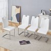 NicBex PU Leather Dining Chairs with Metal Legs,Armless Chairs for Kitchen,Living Room - 2 of 4
