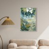 Art Remedy Green Moss Monet Garden Green Abstract Wall Art Framed - 2 of 4