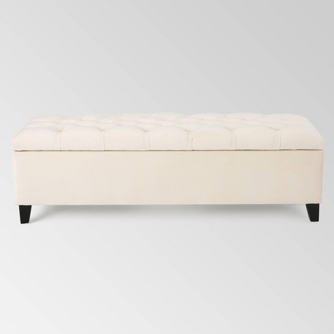 Frontgate Collette Tufted Storage Ottoman, 49% Off