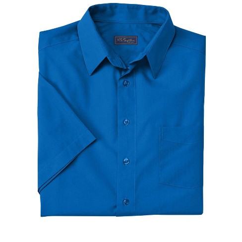 Royal blue short on sale sleeve dress shirt