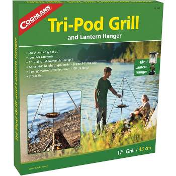 Coghlan's Tri-Pod Grill and Lantern Holder, Adjustable Height, Campfire Cookouts