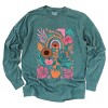 Simply Sage Market Boho Teacher Apple Floral Garment Dyed Long Sleeve - 2 of 4