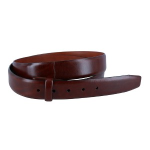 Trafalgar Men's Cortina Leather No Buckle Harness Belt Strap - 1 of 2