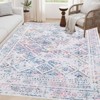 Vintage Washable Rug – Non-Slip, Non-Shedding, Low Pile Floral Carpet for Living Room & Bedroom - 2 of 4