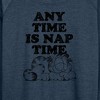 Women's - Garfield - Nap Sketch Lightweight French Terry Wide Neck Long Sleeve Shirt - 2 of 4