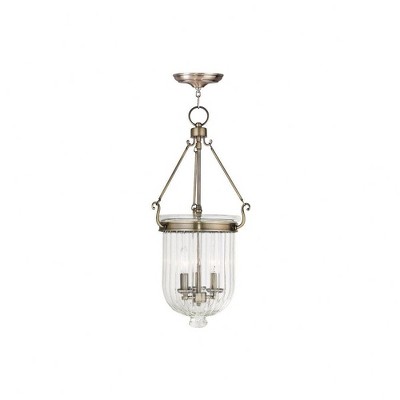 Livex Lighting Coventry 3 - Light Semi-Flush Mount in  Brushed Nickel