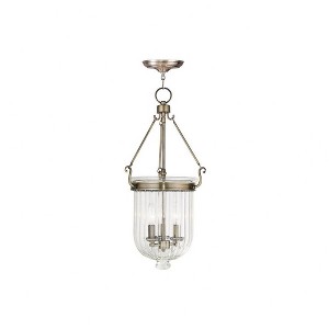 Livex Lighting Coventry 3 - Light Semi-Flush Mount in  Brushed Nickel - 1 of 1