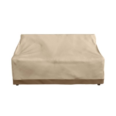 Beige Heavy-Duty Waterproof Outdoor Couch Cover 76"