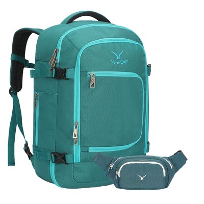 Hynes Eagle 40L Travel Backpack + Fanny Pack-Teal Green