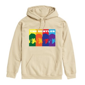 Men's - The Beatles - Hard Days Night Colors-Men's Pullover Fleece Hoodie Graphic Fleece Pullover Hoodie - 1 of 4