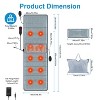 Angel Sar Full Body Massage Mat with Heat, 10 Vibration Motors Massage Pad with Inflatable Pillows, 3 Timer Settings - 3 of 4