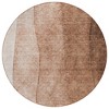 Brown Beige And Chocolate Ombre Washable Indoor Outdoor Area Rug - 4 of 4