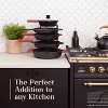 LunaLulinlk 5-Tier Pan Rack Silicone Coated Cookware Organizer for Cast Iron Skillets and Pots, 12.2" Black - 2 of 4