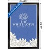 Trends International The White Lotus - White and Blue Logo Framed Wall Poster Prints - 3 of 4