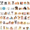 Wrapables Waterproof Vinyl Stickers for Water Bottles, Laptop, Phones, Skateboards, Decals for Teens, 100pcs, Silly Puppies - 2 of 4