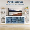 TV Stand for Living Room Entertainment Center with 9 Fabric Dressers,for TV Up to 75 Inches - 2 of 4
