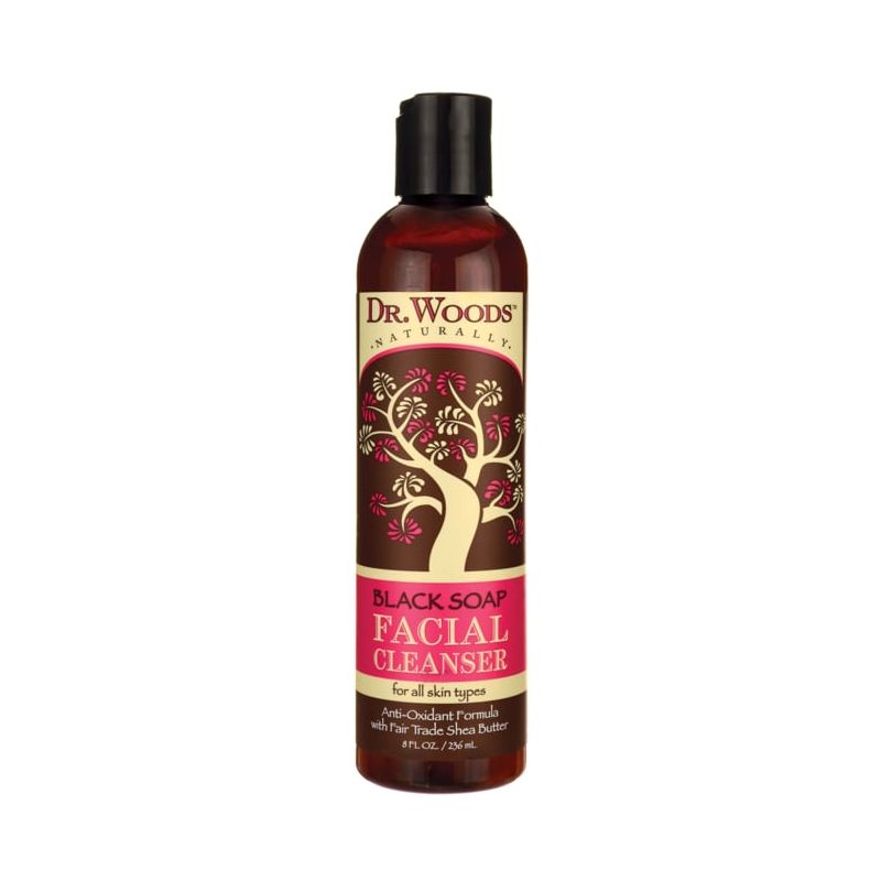 Dr. Woods Face Cleansers Black Soap Facial Cleanser with Fair Trade Shea Butter 8 fl oz, 1 of 3