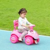 Qaba Toddler Push Car, Foot to Floor Ride on Car with Horn, Light, Music, Steering Wheel, Anti-Over-Backwards Device & Under Seat Storage - 3 of 4