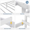 Twin Size Metal Platform Bed Frame with Headboard & Footboard, Twin Bed Frames for Girls with Steel Slats Support, No Box Spring Needed - 3 of 4