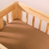 Babyletto Burnt Sienna Muslin All-Stages Bassinet Sheet, GOTS Certified Organic Cotton - 3 of 4