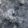 Nearly Natural 5-ft Artificial Silver Tinsel Holiday Santa's Hat Christmas Tree with Star Topper - 3 of 4