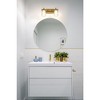 Grayson 2-Light Steel Vanity Light - Dimmable, Damp Rated, 16" Wide, Contemporary Design - 3 of 4