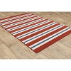 Oriental Weavers Meridian 7'10" Round Machine Woven Rug in Red - 3 of 4