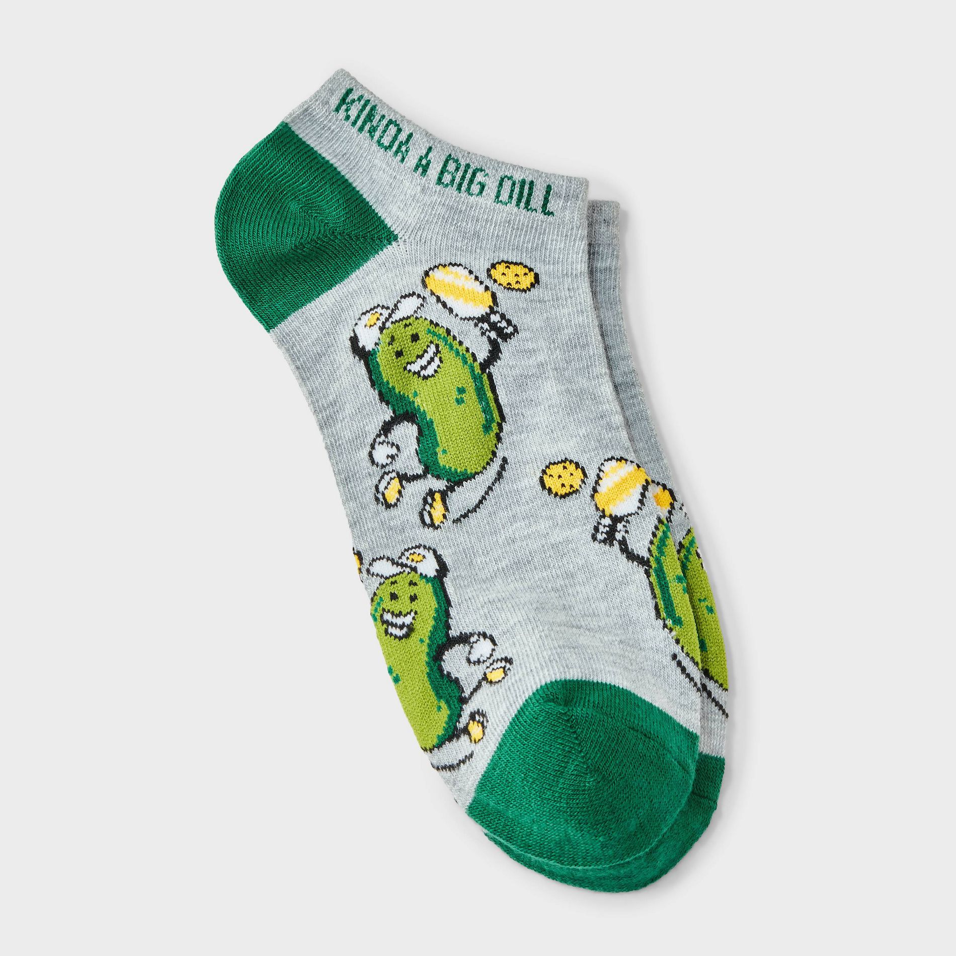 Women's Big Dill Low Cut Socks - Grey 4-10