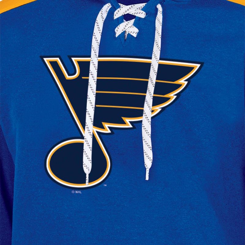 NHL St. Louis Blues Men&#39;s Hooded Sweatshirt with Lace, 3 of 4