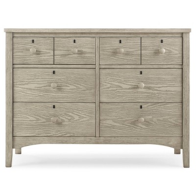 Delta Children Farmhouse 6 Drawer Dresser with Interlocking Drawers - Textured Limestone