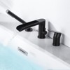 WOWOW Single-Handle Deck-Mount Roman Tub Faucet with Hand Shower in Brushed Nickel - 4 of 4