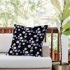 26"x26" Deny Designs Retrografika Planets Outdoor Throw Pillow Black: UV Protected, Mildew Resistant, Abstract Design - 2 of 4