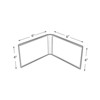 Azar Displays Clear Acrylic Double Photo Holder - 4 of 4