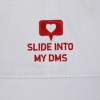 Valentine's Day Slide Into My DMs White Dad Hat - 4 of 4