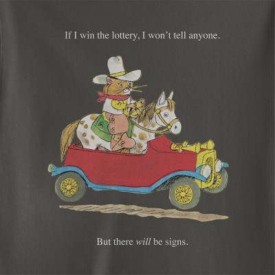Мужские футболки Richard Scarry Men's Richard Scarry Lottery Graphic T-Shirt - Black M — фото 2