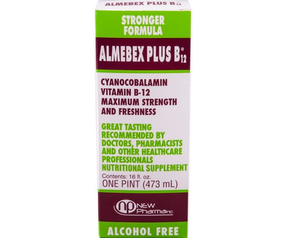 Almebex Plus Vitamin B12 Liquid - 16 fl oz