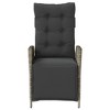 vidaXL Reclining Patio Chair with Footrest  Poly Rattan - 4 of 4