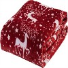 Fisfet Elegant Comfort Velvet Touch Ultra Plush Christmas Holiday Printed Fleece Throw/Blanket - 4 of 4