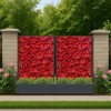 Privacy Screen with Planter Box, 72" H x 47" W Outdoor Privacy Screens and 3-Panels, Garden Decorative Planter Box with Trellis - 2 of 4