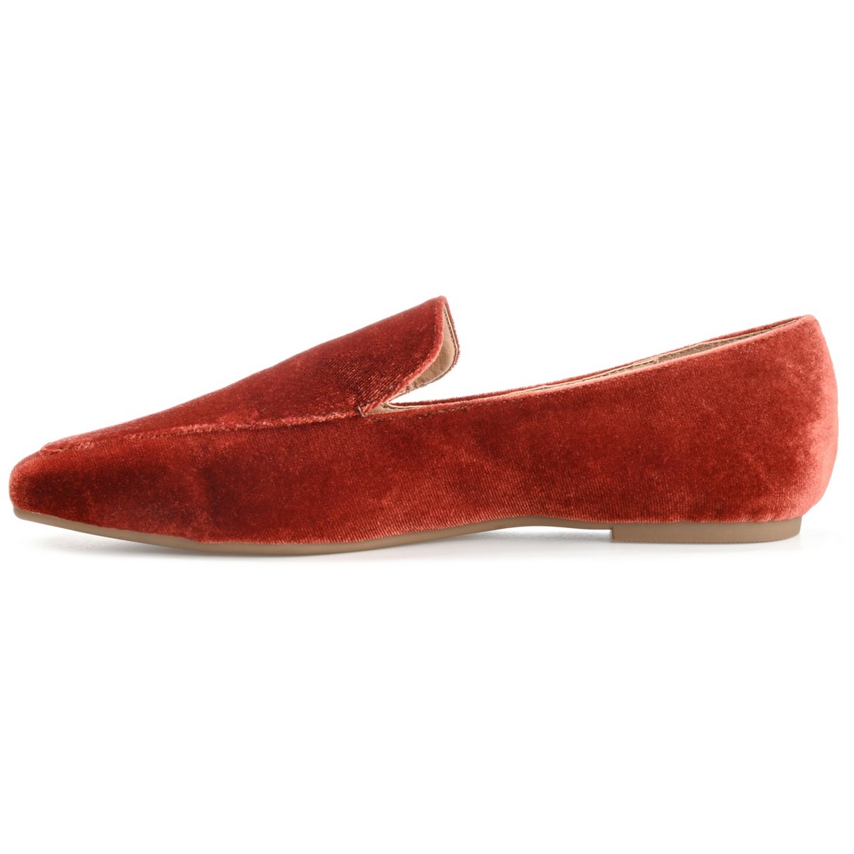 Женские туфли Journee Collection Women's Silas Slip On Square Toe Loafer Flats Rust 10 — фото 2
