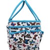 Singer Storage Collapsible Tote Caddy Butterfly Print: Sewing Kit Bag, Polyester, 7.5" H x 12" D x 8.5" W - 4 of 4