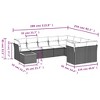 vidaXL Garden Sofa Set Black PE rattan Large Modular Garden Sofa Set - 3 of 4