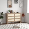 6 Drawers Dresser for Bedroom, Mid Century Modern Dresser Wooden Burlap Dressers - 4 of 4