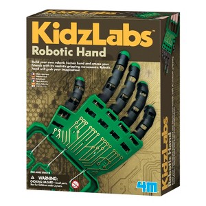 4M Kidzlabs Robotic Hand DIY Mechanical Robot Science STEM Kit - 1 of 4